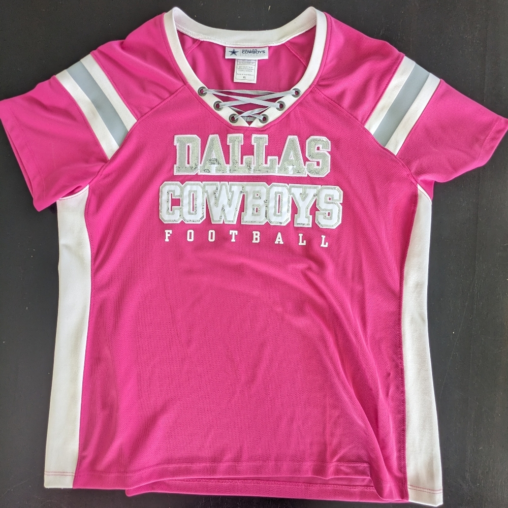 NFL Kids Pink Football Shirt
